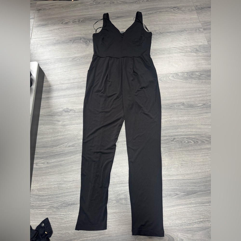 Ambiance Black Sleeveless Jumpsuit